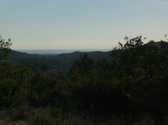 Spanien: unbebaute Finca, Meerblick Richtung Mallorca