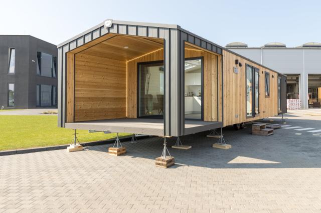 Mobilheim, Chalet, Ferienhaus - Capri Lux (12,5 m x 4,09 m) - auch mit Stellplat