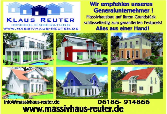 Wir planen & bauen Ihr Massivhaus mit unserem Generalunternehmer!