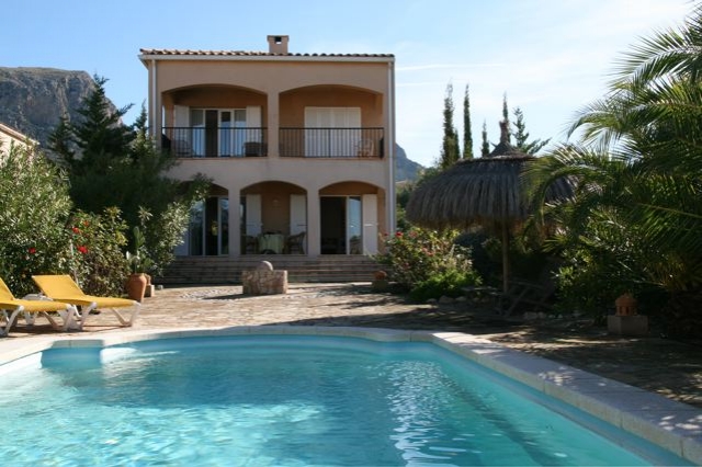 Mallorca Ferienhaus mit Pool und Meerblick Ferienchalet in Colonia de Sant Pere 