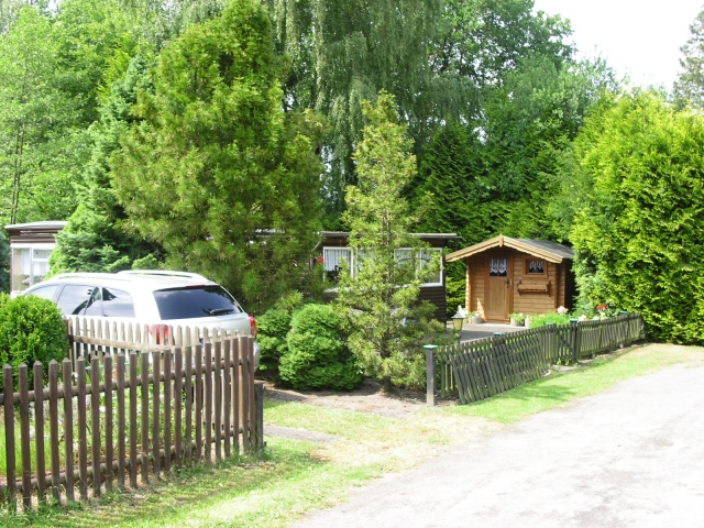 Wohnmobilheim auf dem Campingplatz am See in Fürstenau, Niedersachsen, zu verka