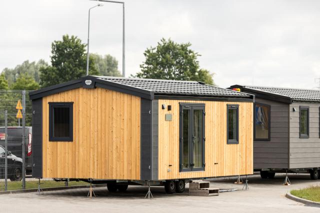 Mobilheim, Chalet, Ferienhaus - Lazur (6,6 x 4,2 m) - auch mit Stellplatz!
