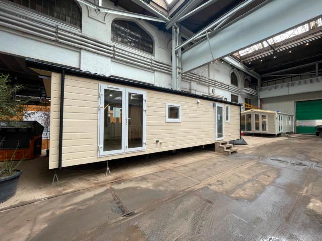 Mobilheim, Chalet, Ferienhaus - Modell Creme (Gas) - sofort lieferbar & auch mit