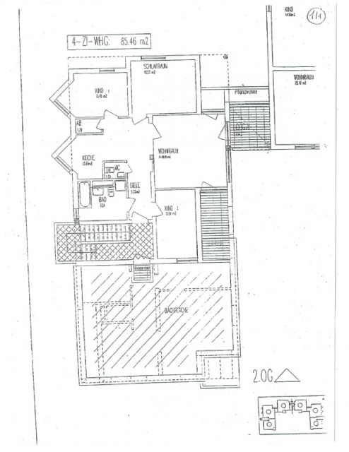 Sonnendurchflutete 4=Zimmerwohnung Darmstadt